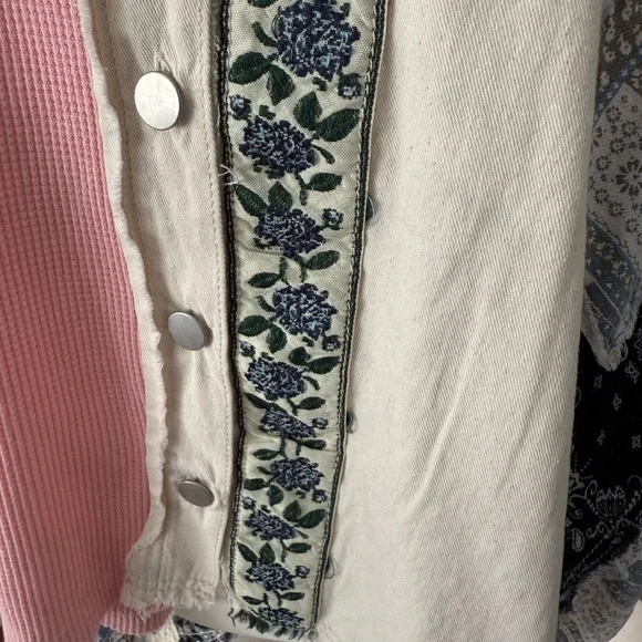 POL Pink and Black Patchwork Top - Picture 2 of 5